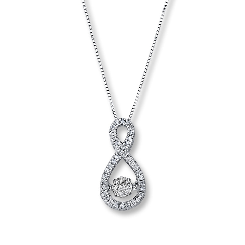 Main Image 1 of Previously Owned Unstoppable Love 1/5 ct tw Necklace 10K White Gold