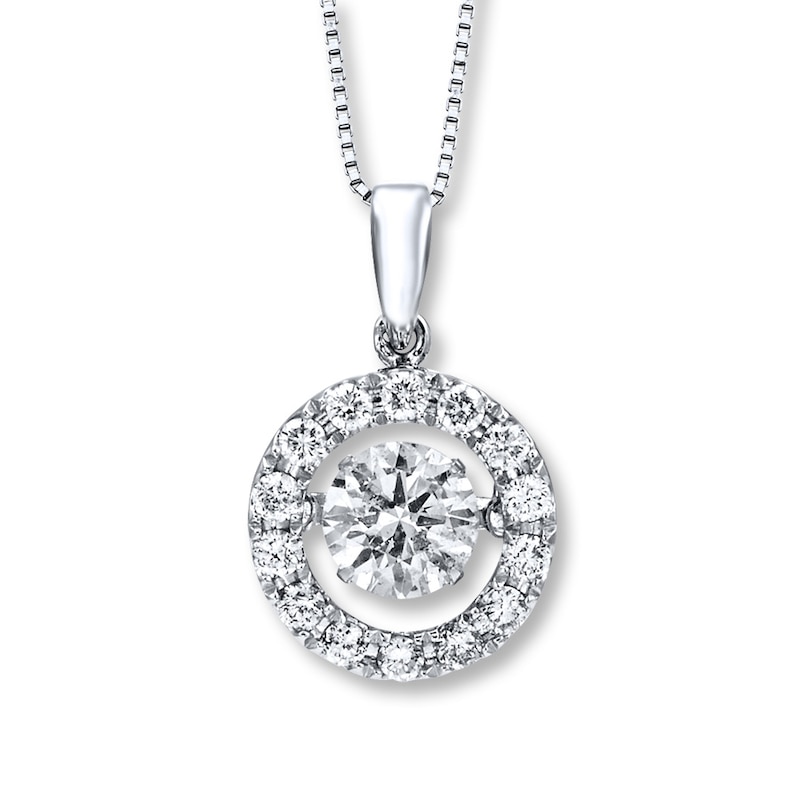Main Image 1 of Previously Owned Unstoppable Love 1-1/2 ct tw Necklace 14K White Gold