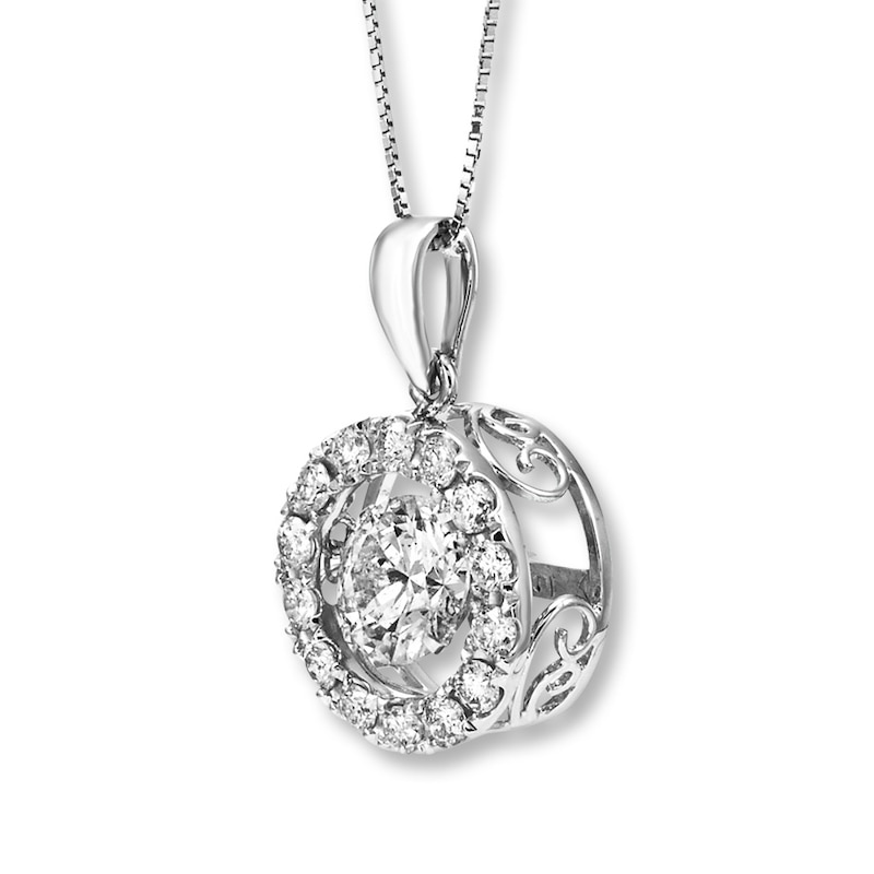 Main Image 2 of Previously Owned Unstoppable Love 1-1/2 ct tw Necklace 14K White Gold