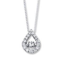 Previously Owned Unstoppable Love Diamond Necklace 1/2 ct tw 14K White Gold