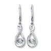 Thumbnail Image 1 of Previously Owned Unstoppable Love Earrings 1/10 ct tw Diamonds Sterling Silver