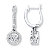 Thumbnail Image 1 of Previously Owned Earrings 1 ct tw Diamonds 14K White Gold