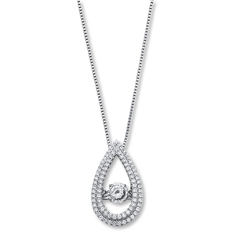 Main Image 1 of Previously Owned Unstoppable Love Necklace 1 ct tw Diamonds 14K White Gold