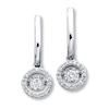Thumbnail Image 1 of Previously Owned Diamonds in Rhythm 1/3 ct tw Earrings 10K White Gold
