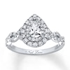 Thumbnail Image 1 of Previously Owned Neil Lane Ring 1-1/8 ct tw Pear & Round-cut Diamonds 14K Gold