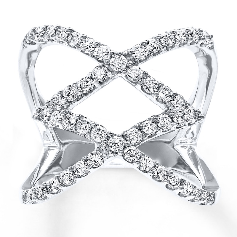 Main Image 1 of Previously Owned Diamond Ring 1 ct tw 10K White Gold