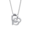 Thumbnail Image 1 of Previously Owned Unstoppable Love Diamond Necklace 1/15 ct tw Sterling Silver