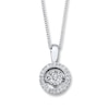 Thumbnail Image 1 of Previously Owned Unstoppable Love Diamond Necklace 1/3 ct tw 10K White Gold