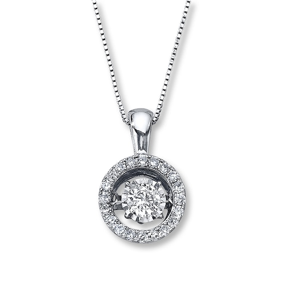 Previously Owned Unstoppable Love Necklace 1/2 ct tw 14K White Gold