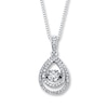 Thumbnail Image 1 of Previously Owned Unstoppable Love 1/3 carat tw 10K White Gold Necklace