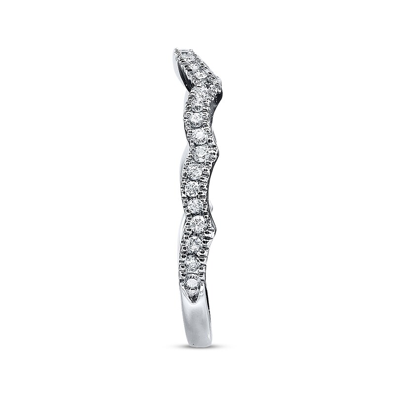Main Image 2 of Previously Owned Neil Lane Wedding Band 1/5 ct tw Round-cut Diamonds 14K White Gold - Size 4.5