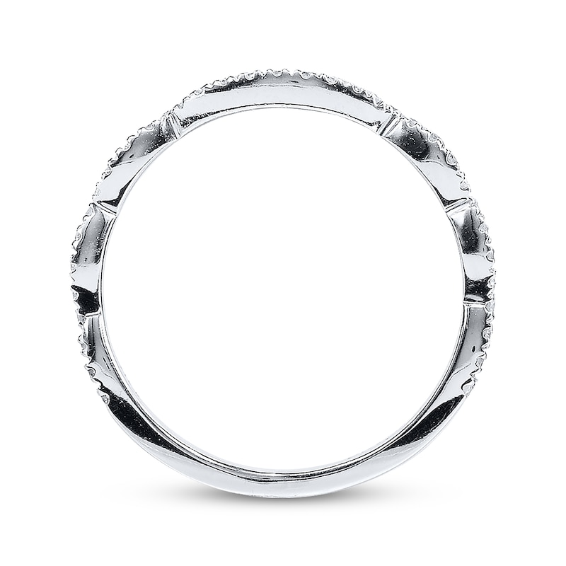 Main Image 3 of Previously Owned Neil Lane Wedding Band 1/5 ct tw Round-cut Diamonds 14K White Gold - Size 4.5