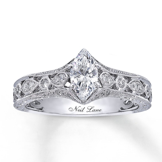 Previously Owned Neil Lane Diamond Engagement Ring 3/4 ct tw14K Gold