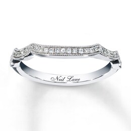 Previously Owned Neil Lane Wedding Band 1/8 ct tw Diamonds 14K White Gold