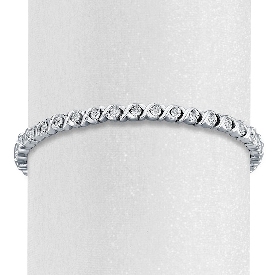 Previously Owned Diamond Bracelet 1/3 ct tw Sterling Silver 7.5"