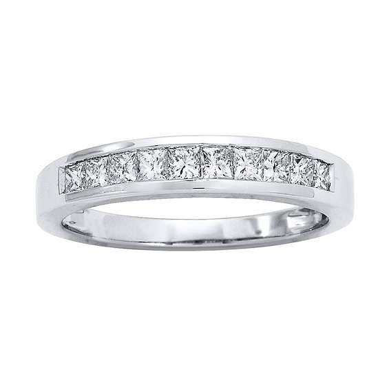 Previously Owned Diamond Ring 1/2 ct tw Princess-cut Platinum