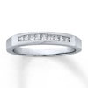 Thumbnail Image 1 of Previously Owned Anniversary Band 1/4 ct tw Princess-cut Diamonds 14K White Gold
