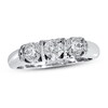 Thumbnail Image 1 of Previously Owned Three-Stone Diamond Ring 1 ct tw Round-cut 14K White Gold