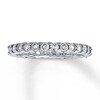 Thumbnail Image 1 of Previously Owned Diamond Anniversary Eternity Ring 1 ct tw Round-cut 14K White Gold - Size 6