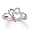 Previously Owned Diamond Ring 1/10 ct tw Sterling Silver & 10K Rose Gold