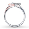 Previously Owned Diamond Ring 1/10 ct tw Sterling Silver & 10K Rose Gold