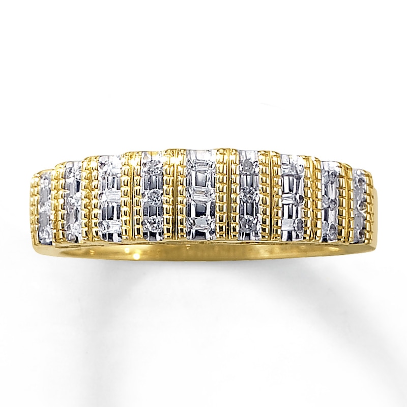 Main Image 1 of Previously Owned Diamond Ring 1/10 ct tw 10K Yellow Gold