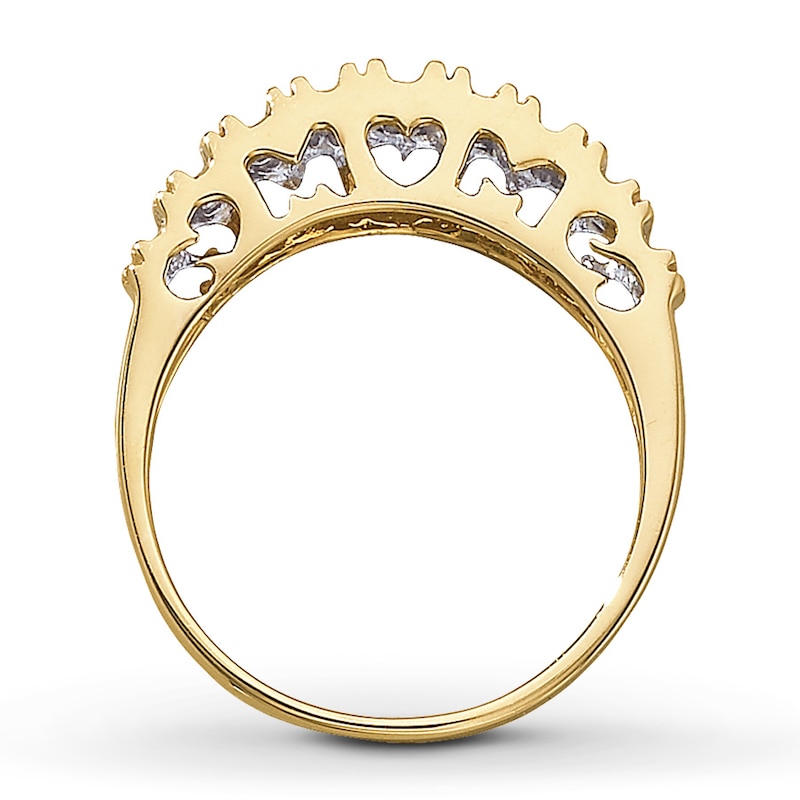 Main Image 2 of Previously Owned Diamond Ring 1/10 ct tw 10K Yellow Gold