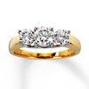 Thumbnail Image 1 of Previously Owned 3-Stone Ring 1-1/2 ct tw Diamonds 14K Gold