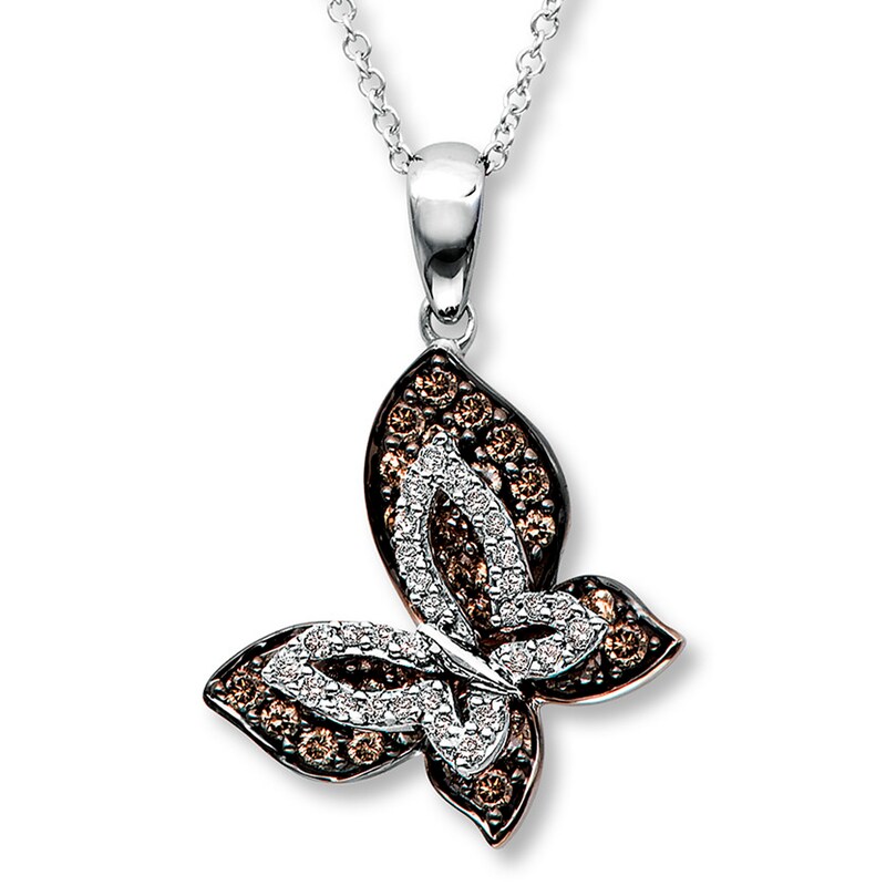Main Image 1 of Previously Owned Le Vian Chocolate Diamonds 5/8 ct tw Necklace 14K Vanilla Gold