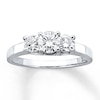 Thumbnail Image 0 of Previously Owned Ring 1 ct tw Round-cut Diamonds 14K White Gold