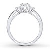 Thumbnail Image 2 of Previously Owned Three-Stone Diamond Engagement Ring 1/2 ct tw Round-cut 14K White Gold
