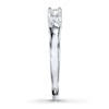 Thumbnail Image 3 of Previously Owned Three-Stone Diamond Engagement Ring 1/2 ct tw Round-cut 14K White Gold