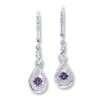 Thumbnail Image 1 of Previously Owned Purple & White Diamonds 1/4 ct tw Round-cut Sterling Silver