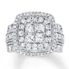 Thumbnail Image 1 of Previously Owned Diamond Ring 3 cts tw 14K White Gold