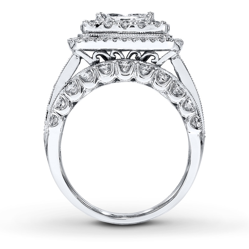 Main Image 2 of Previously Owned Diamond Ring 3 cts tw 14K White Gold