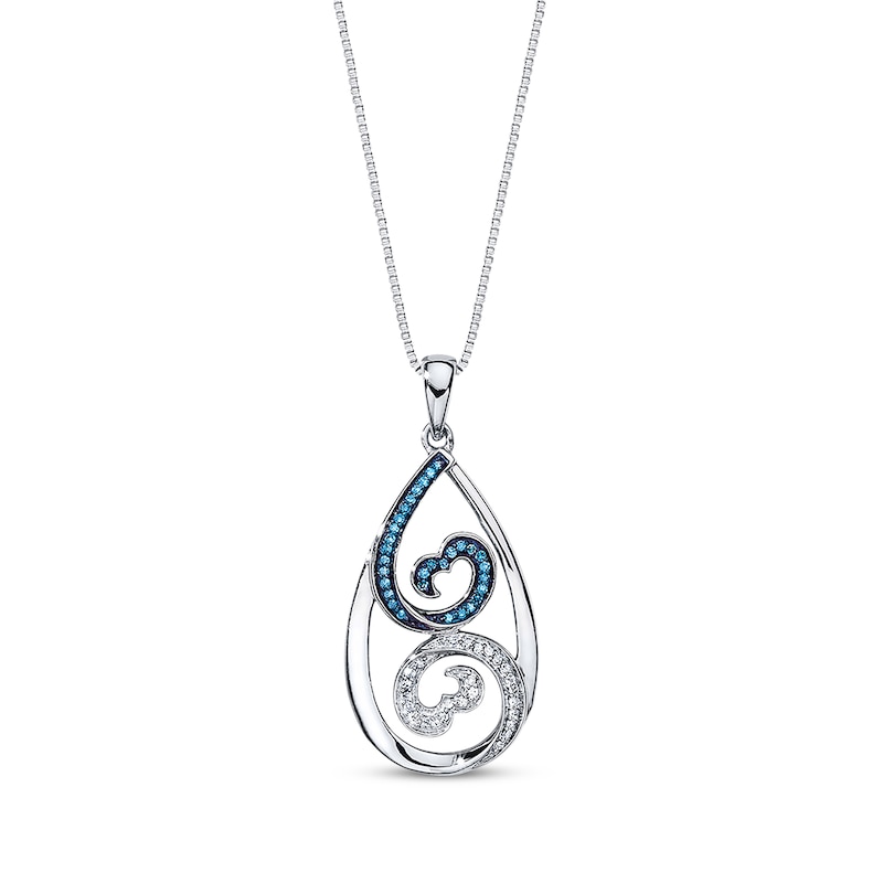 Main Image 1 of Previously Owned Diamond Necklace 1/6 ct tw Sterling Silver