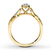 Thumbnail Image 2 of Previously Owned Ring 1/6 ct tw Round-cut Diamonds 10K Yellow Gold Size 7