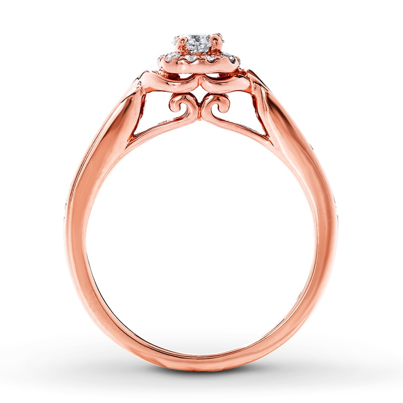 Main Image 2 of Previously Owned Diamond Engagement Ring 1/2 ct tw Round-cut 14K Rose Gold