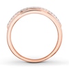 Thumbnail Image 2 of Previously Owned Men's Diamond Wedding Band 1/6 ct tw Round-cut 10K Rose Gold