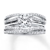 Thumbnail Image 4 of Previously Owned Diamond Enhancer Ring 3/8 ct tw Round-cut 14K White Gold