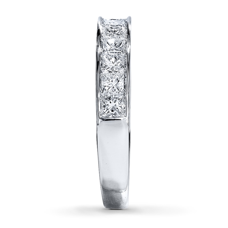 Main Image 3 of Previously Owned Diamond Anniversary Band 1 ct tw Princess-cut 14K White Gold
