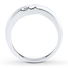 Thumbnail Image 1 of Previously Owned Diamond Men's Band 1/10 ct tw Round-cut 10K White Gold