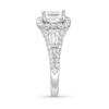 Thumbnail Image 3 of Previously Owned Neil Lane Diamond Ring 1-7/8 ct tw Emerald, Baguette & Round-cut 14K Gold