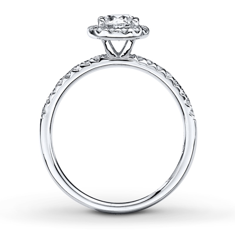 Main Image 2 of Previously Owned Round-cut Diamond Engagement Ring 7/8 ct tw 14K Gold