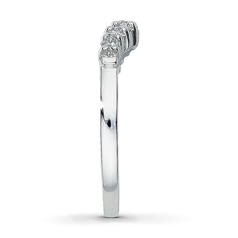 Main Image 3 of Previously Owned Diamond Enhancer Ring 3/8 ct tw Round-cut 14K White Gold