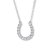 Thumbnail Image 1 of Previously Owned Diamond Necklace 1/20 ct tw Round-cut Sterling Silver