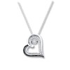 Thumbnail Image 1 of Previously Owned Unstoppable Love Diamond Necklace 1/4 ct tw Sterling Silver