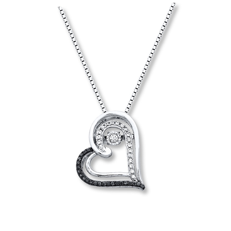 Main Image 1 of Previously Owned Unstoppable Love Diamond Necklace 1/4 ct tw Sterling Silver