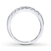 Thumbnail Image 2 of Previously Owned THE LEO Diamond 3/8 ct tw Anniversary Ring Round-cut 14K White Gold