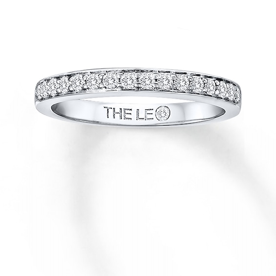 Previously Owned THE LEO Diamond Band 1/4 ct tw Round-cut 14K White Gold